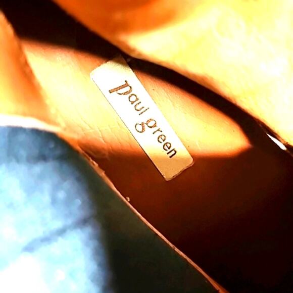 PAUL GREEN SANTE BLACK SUEDE BLOCK HEEL COWBOY BOOTIES SIZE 10 NWOB - Picture 5 of 16